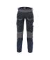 Preview: dynax-women_work-trousers-with-stretch-and-knee-pockets_midnight-blue-anthracite-grey_back.jpg