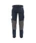 Preview: dynax-women_work-trousers-with-stretch-and-knee-pockets_midnight-blue-anthracite-grey_front.jpg